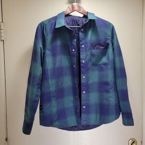 Flylow Women's Blue and Green Reversible Jacket